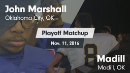Matchup: John Marshall High vs. Madill  2016