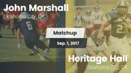 Matchup: John Marshall High vs. Heritage Hall  2017