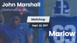 Matchup: John Marshall High vs. Marlow  2017