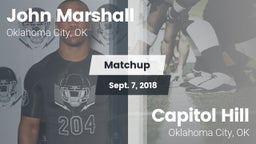 Matchup: John Marshall High vs. Capitol Hill  2018