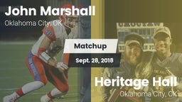 Matchup: John Marshall High vs. Heritage Hall  2018
