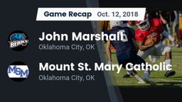 Recap: John Marshall  vs. Mount St. Mary Catholic  2018