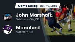Recap: John Marshall  vs. Mannford  2018