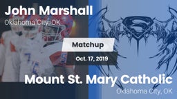 Matchup: John Marshall High vs. Mount St. Mary Catholic  2019