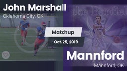 Matchup: John Marshall High vs. Mannford  2019
