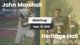 Matchup: John Marshall High vs. Heritage Hall  2020