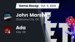 Recap: John Marshall  vs. Ada  2020