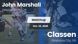 Matchup: John Marshall High vs. Classen  2020
