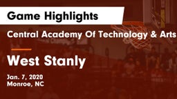 Central Academy Of Technology & Arts vs West Stanly Game Highlights - Jan. 7, 2020