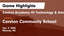 Central Academy Of Technology & Arts vs Corvian Community School Game Highlights - Jan. 9, 2020