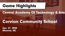 Central Academy Of Technology & Arts vs Corvian Community School Game Highlights - Jan. 27, 2020