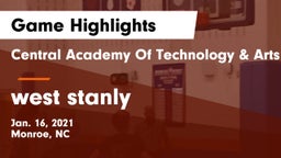 Central Academy Of Technology & Arts vs west stanly Game Highlights - Jan. 16, 2021