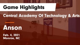 Central Academy Of Technology & Arts vs Anson  Game Highlights - Feb. 4, 2021