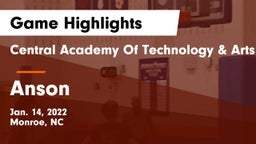Central Academy Of Technology & Arts vs Anson  Game Highlights - Jan. 14, 2022