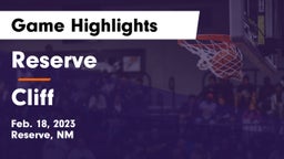 Reserve  vs Cliff   Game Highlights - Feb. 18, 2023