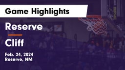 Reserve  vs Cliff   Game Highlights - Feb. 24, 2024