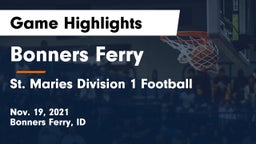 Bonners Ferry  vs St. Maries Division 1 Football Game Highlights - Nov. 19, 2021