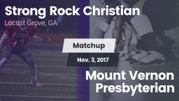 Matchup: Strong Rock vs. Mount Vernon Presbyterian 2017