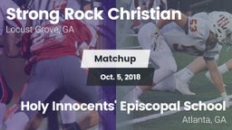 Matchup: Strong Rock vs. Holy Innocents' Episcopal School 2018