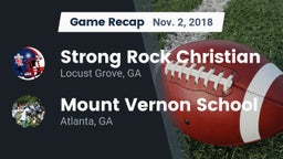 Recap: Strong Rock Christian  vs. Mount Vernon School 2018