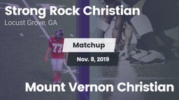 Matchup: Strong Rock vs. Mount Vernon Christian 2019