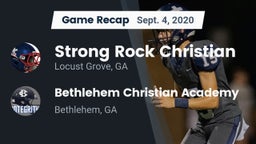 Recap: Strong Rock Christian  vs. Bethlehem Christian Academy  2020