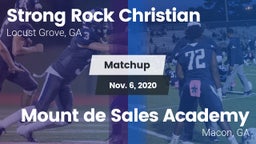 Matchup: Strong Rock vs. Mount de Sales Academy  2020