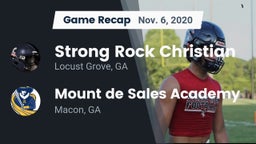 Recap: Strong Rock Christian  vs. Mount de Sales Academy  2020