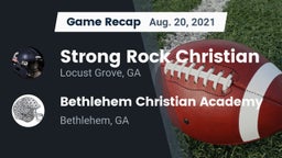 Recap: Strong Rock Christian  vs. Bethlehem Christian Academy  2021