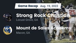 Recap: Strong Rock Christian  vs. Mount de Sales Academy  2022