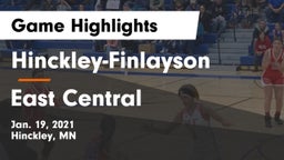Hinckley-Finlayson  vs East Central  Game Highlights - Jan. 19, 2021