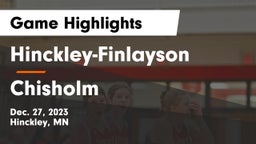 Hinckley-Finlayson  vs Chisholm  Game Highlights - Dec. 27, 2023