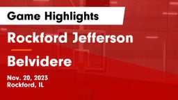 Rockford Jefferson  vs Belvidere  Game Highlights - Nov. 20, 2023