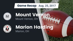 Recap: Mount Vernon  vs. Marion Harding  2017