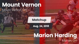 Matchup: Mount Vernon High vs. Marion Harding  2018