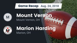 Recap: Mount Vernon  vs. Marion Harding  2018