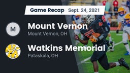 Recap: Mount Vernon  vs. Watkins Memorial  2021