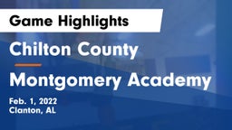 Chilton County  vs Montgomery Academy  Game Highlights - Feb. 1, 2022