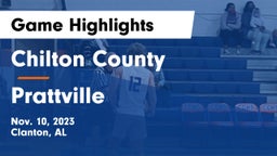 Chilton County  vs Prattville  Game Highlights - Nov. 10, 2023