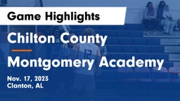 Chilton County  vs Montgomery Academy  Game Highlights - Nov. 17, 2023