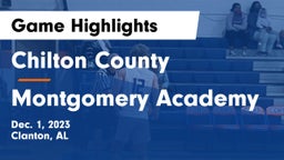 Chilton County  vs Montgomery Academy  Game Highlights - Dec. 1, 2023