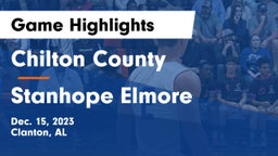 Chilton County  vs Stanhope Elmore  Game Highlights - Dec. 15, 2023