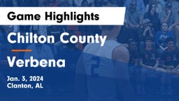 Chilton County  vs Verbena Game Highlights - Jan. 3, 2024