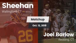 Matchup: Sheehan  vs. Joel Barlow  2018