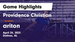 Providence Christian  vs ariton Game Highlights - April 24, 2023