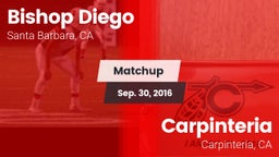 Matchup: Bishop Diego High vs. Carpinteria  2016