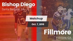 Matchup: Bishop Diego High vs. Fillmore  2016