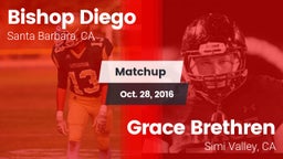 Matchup: Bishop Diego High vs. Grace Brethren  2016