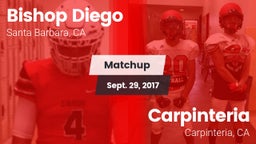 Matchup: Bishop Diego High vs. Carpinteria  2017