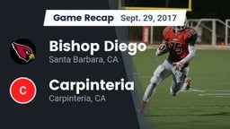 Recap: Bishop Diego  vs. Carpinteria  2017